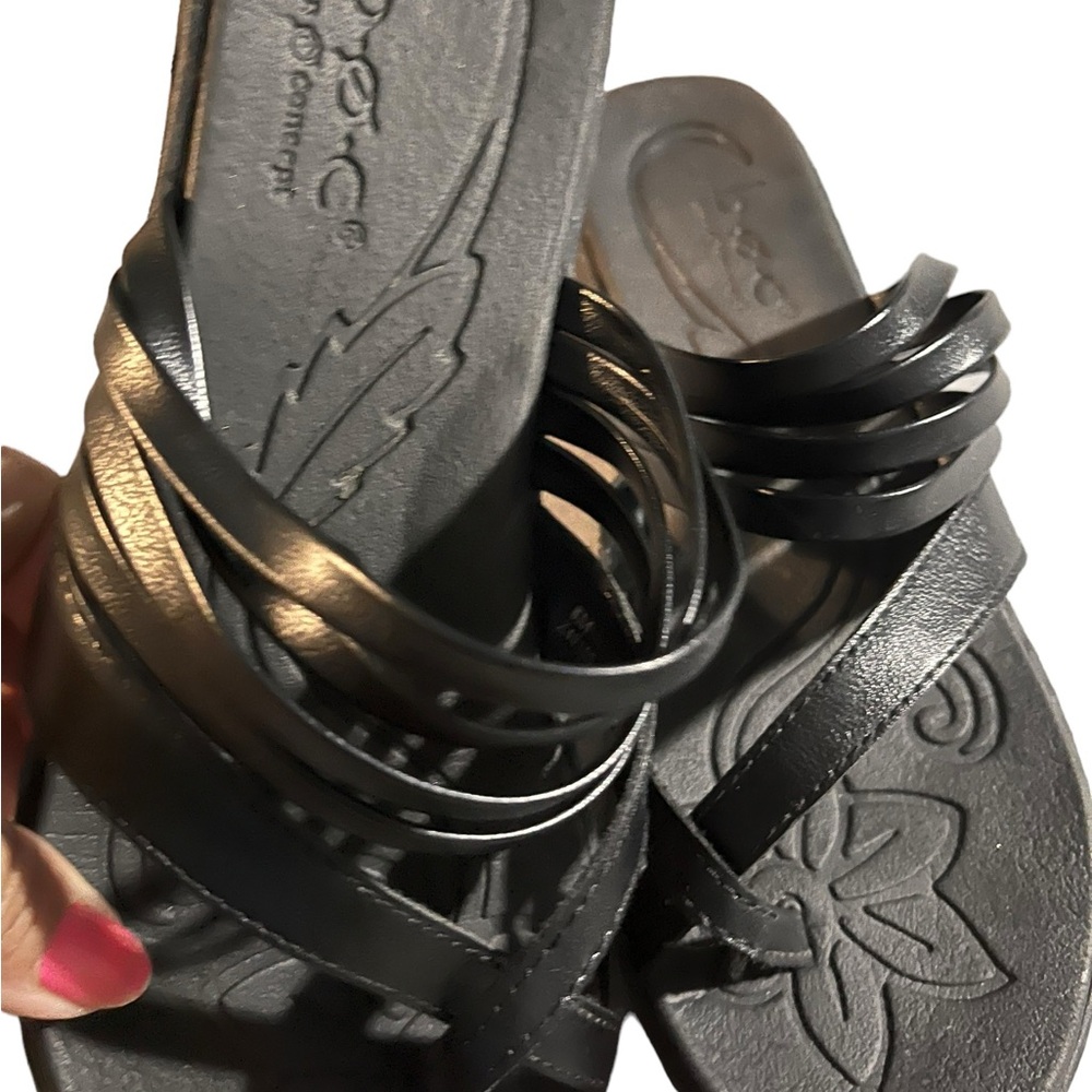 Born Black Leather Sandals - Picture 7 of 12